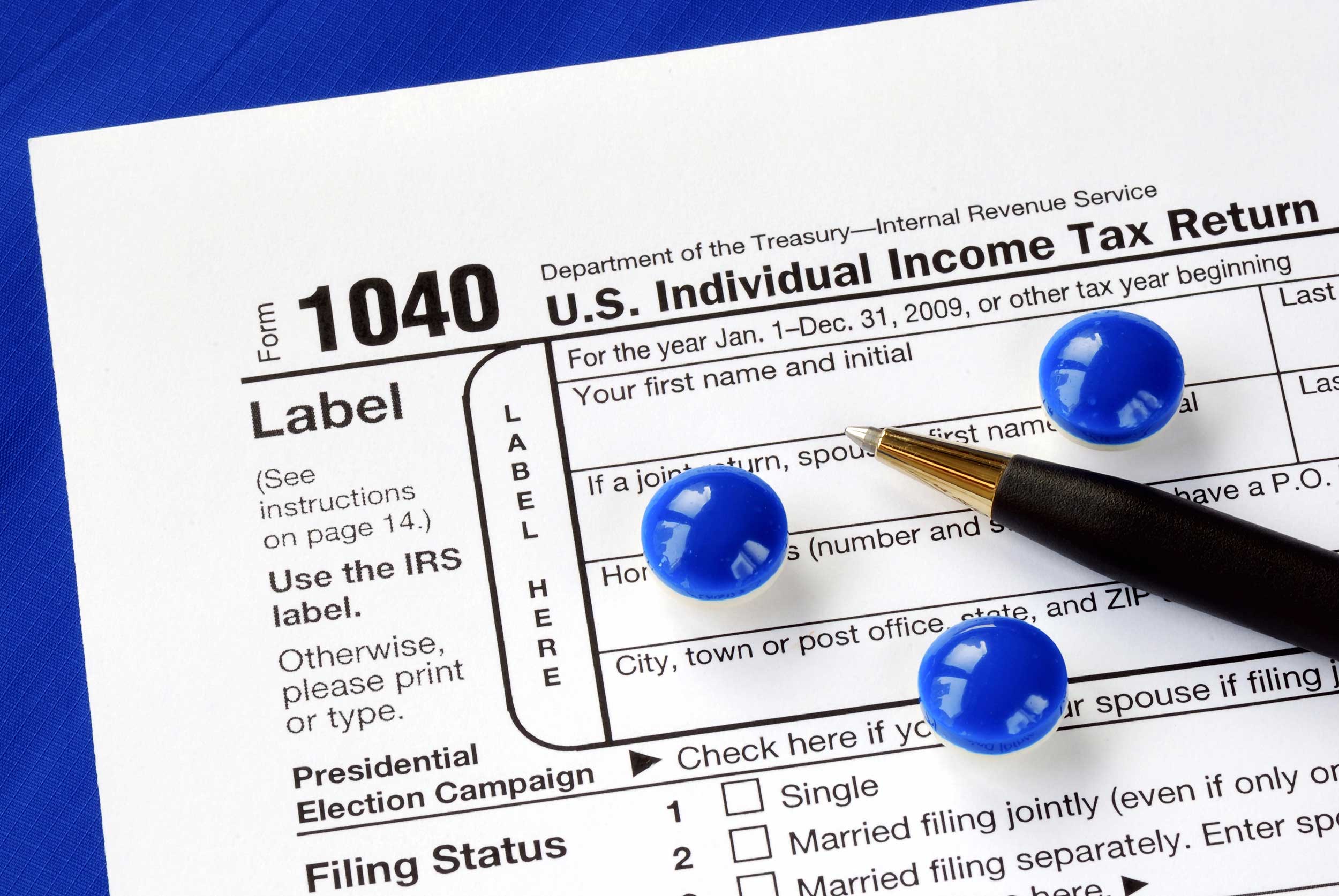 Form 1040 Banner